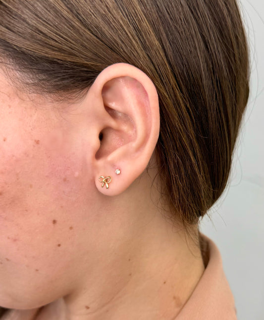 Mini Diamond Stud Earrings