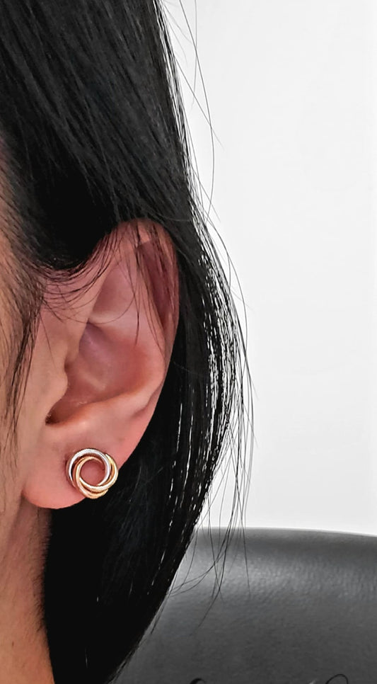 Multicolor Love Knot Earring