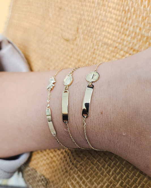 St Benedict Baby ID Bracelet