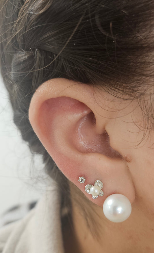 Fresh Water Pearl Stud Earrings 12mm