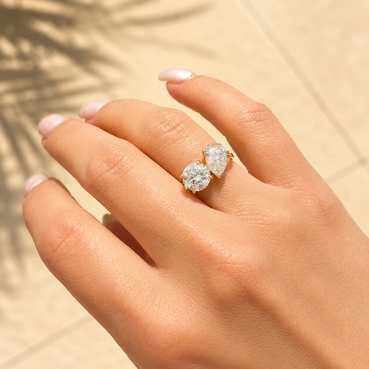 Dual Lab Grown Toi Et Moi Diamond Ring