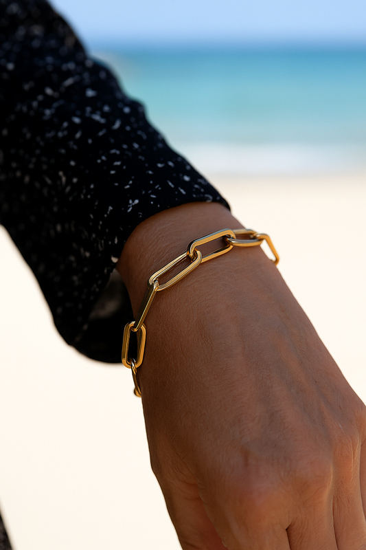 Chunky Paper Clip Bracelet