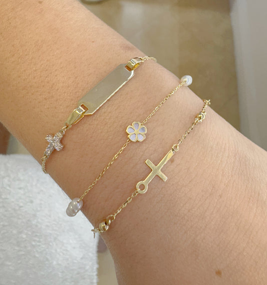 Triple Cross Beaded Bracelet