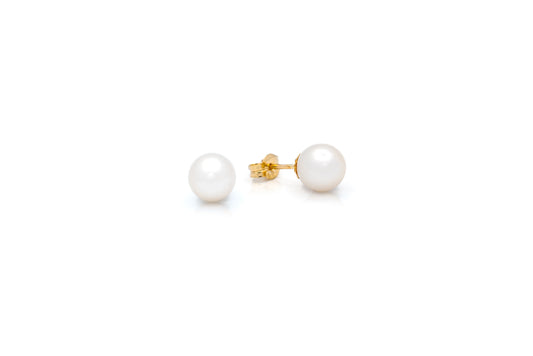 Fresh Water Pearl Stud Earrings 7mm