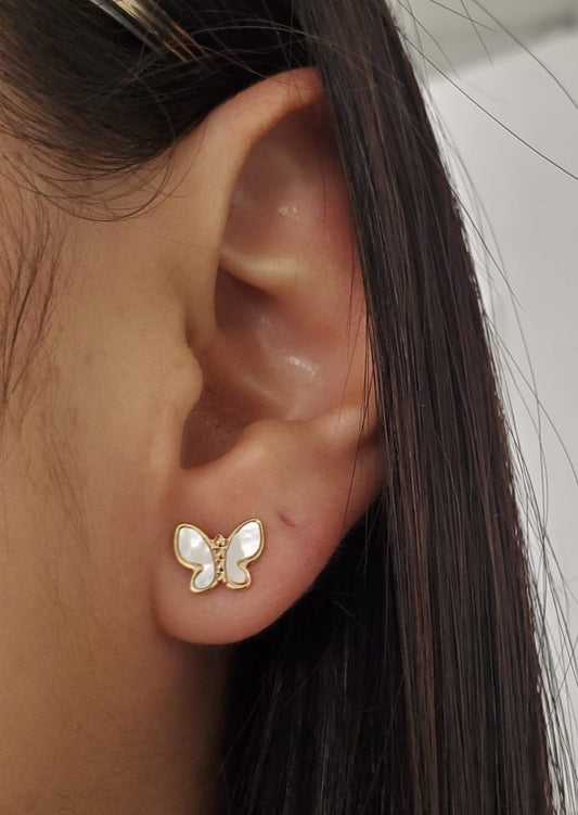 Mother Of Pearl Butterfly Earrings