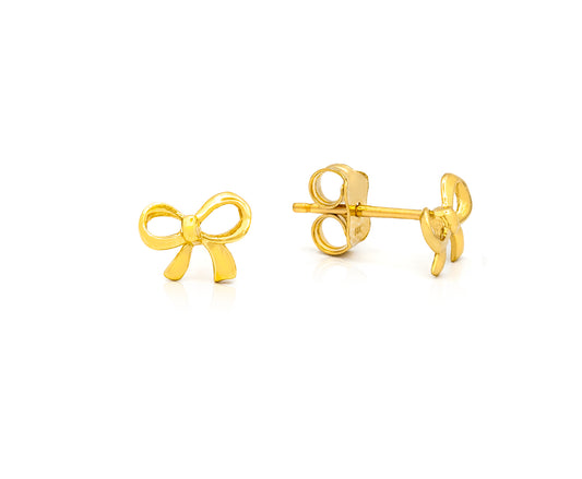 Mini Bow Earrings 8mm