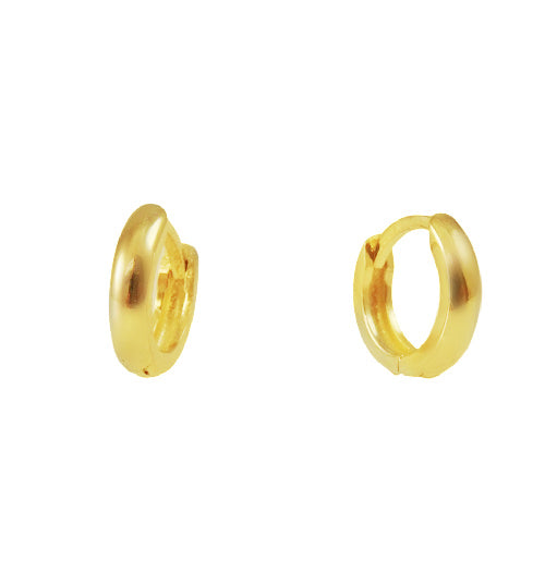Plain Mini Huggie Earrings (8.0mm Diameter)