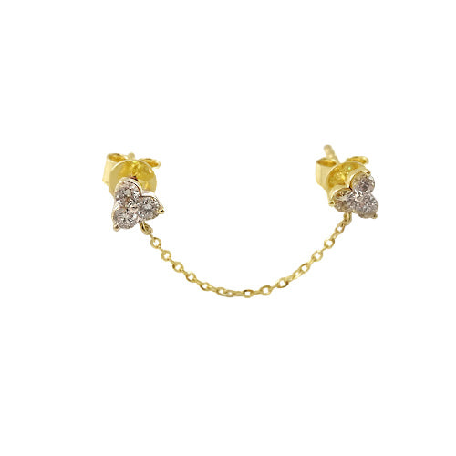 Diamond Trio Half Earring
