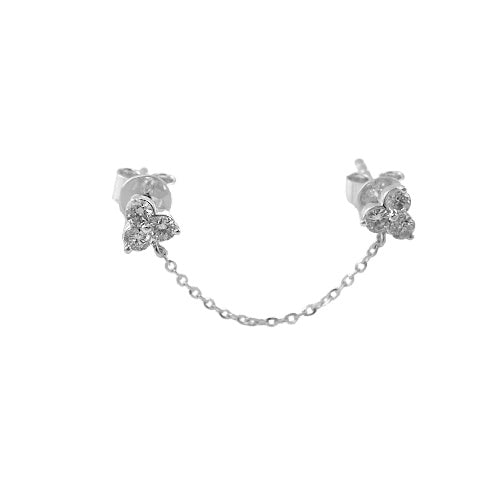 Diamond Trio Half Earring