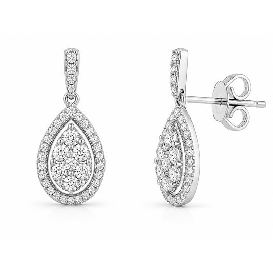 Diamond Teardrop Earrings