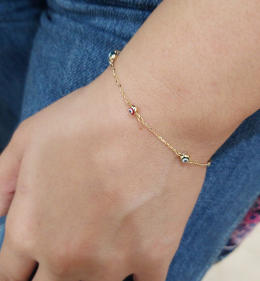 Multiple Evil Eye Bracelet