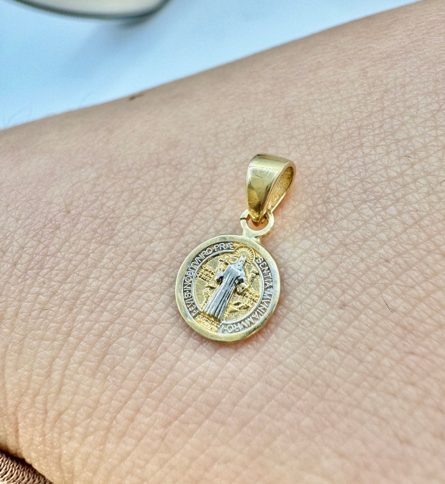 St. Benedict Medal 14K Gold 7MM