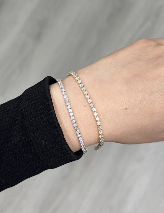 Lab-Grown Diamond Tennis Bracelet-3.23ct