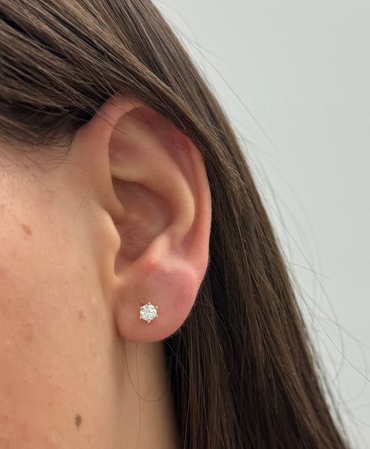 Cubic Zirconia Stud Earrings