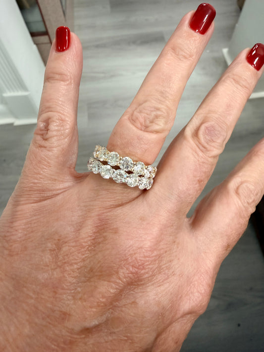 Lab-Grown Diamond Eternity Band Ring 5ct