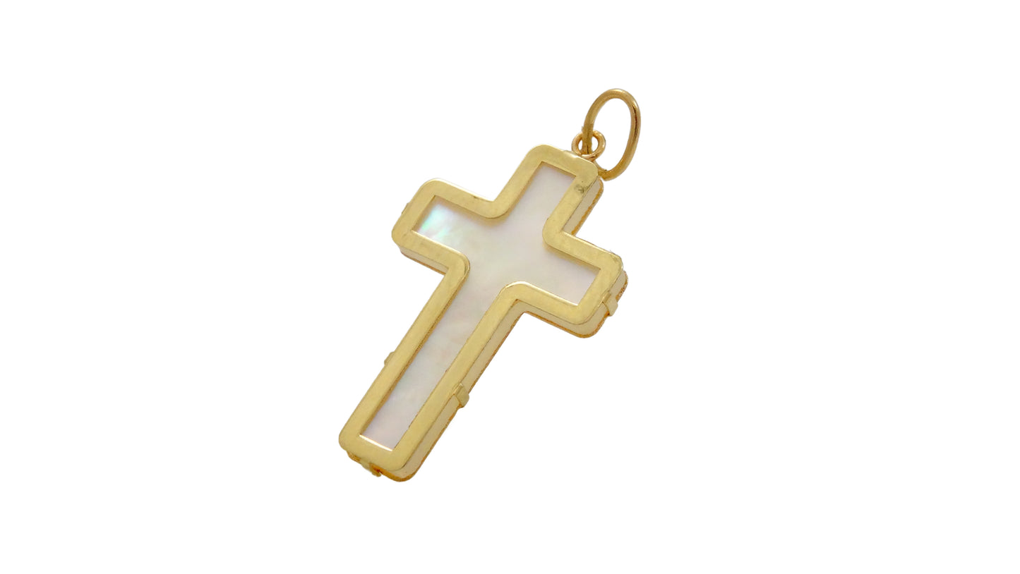 Mother Of Pearl Cross Pendant only