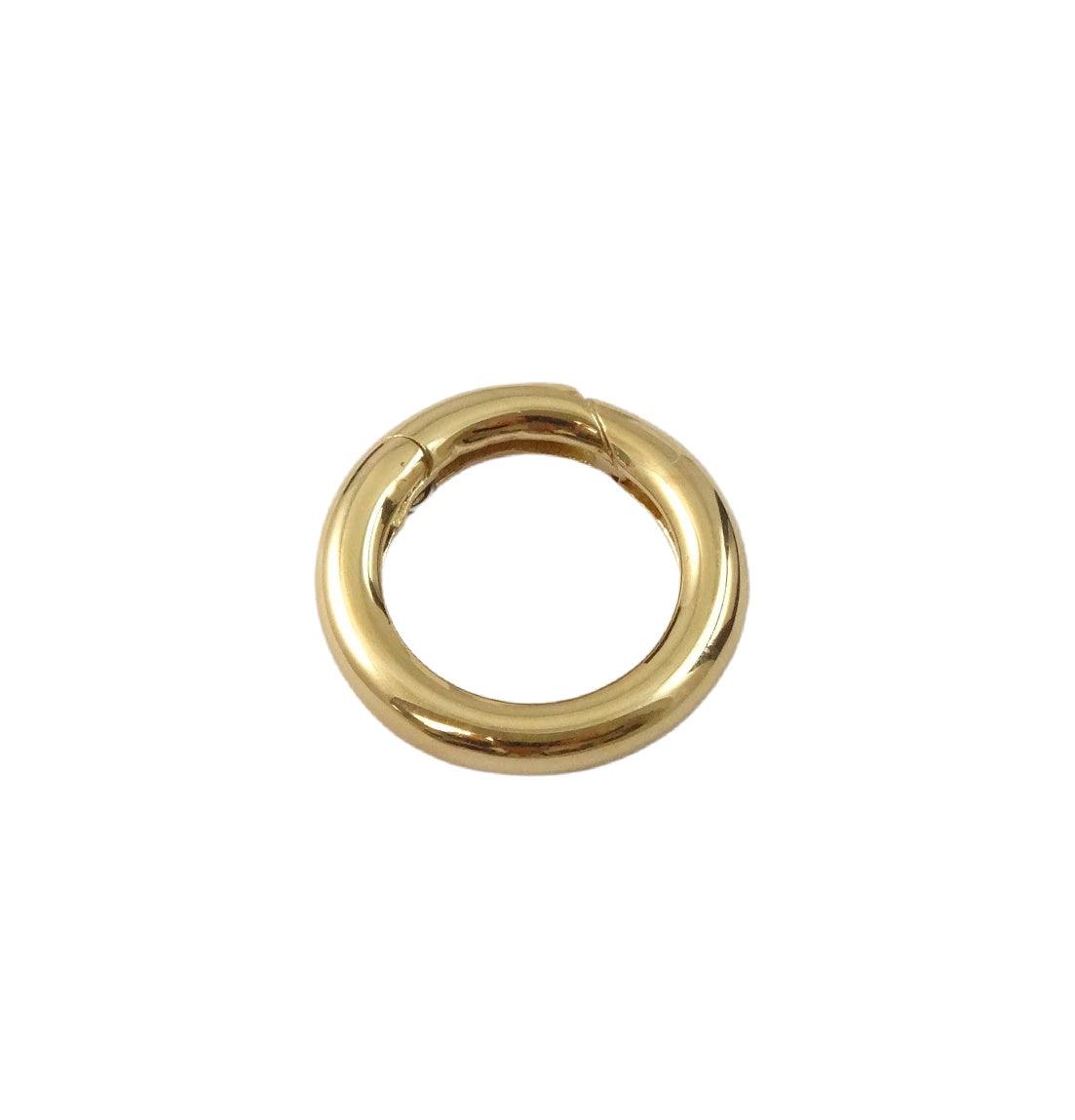 14K Gold Round Claps 13mm