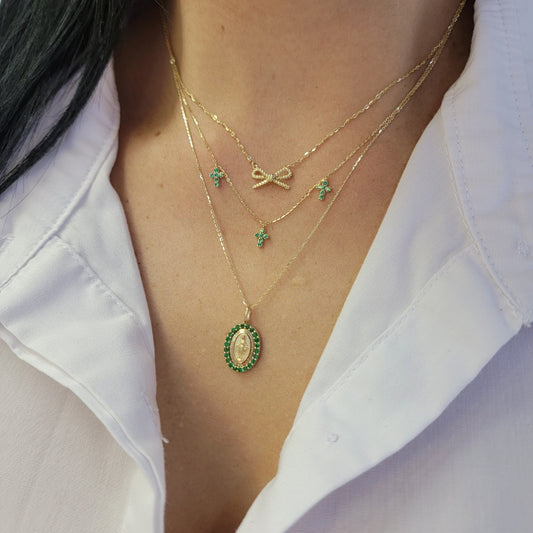 Mini Rope Bow Necklace