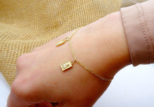 Double Miniature Scapular Bracelet