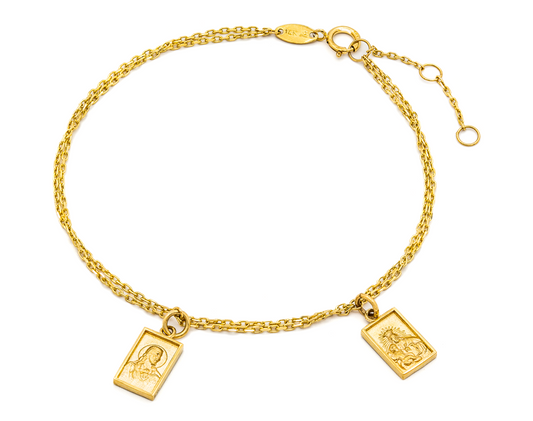 Double Miniature Scapular Bracelet