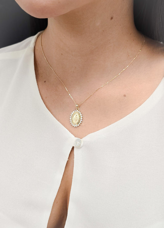 Diamond Miraculous Necklace (21X16mm)