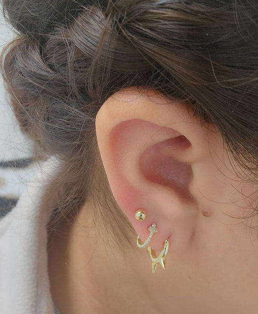4mm Full Ball Earring