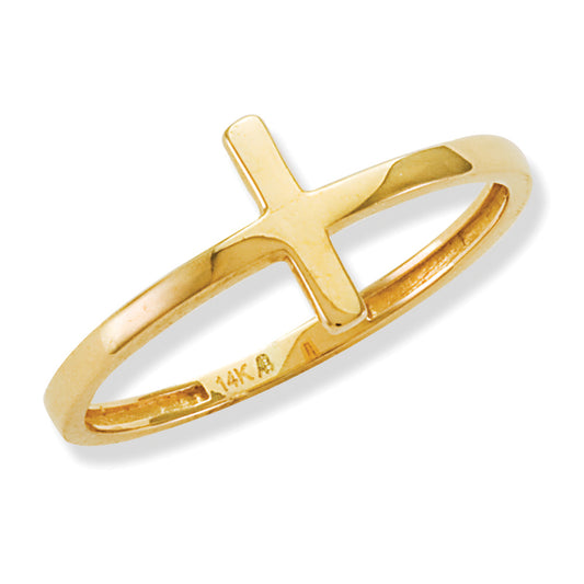 Cross Ring 14K