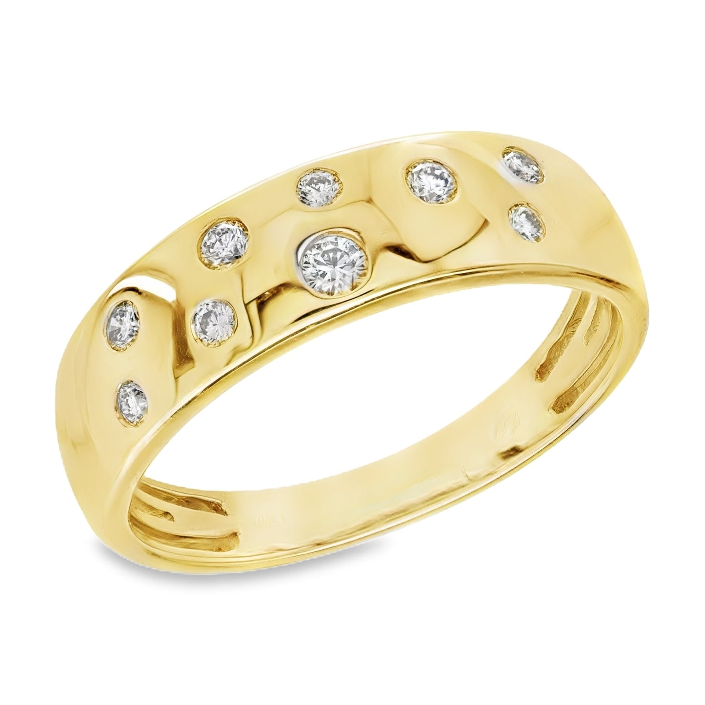 Diamond Sprinkled Band Ring
