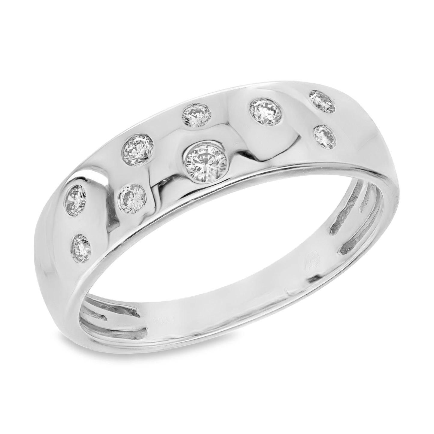 Diamond Sprinkled Band Ring