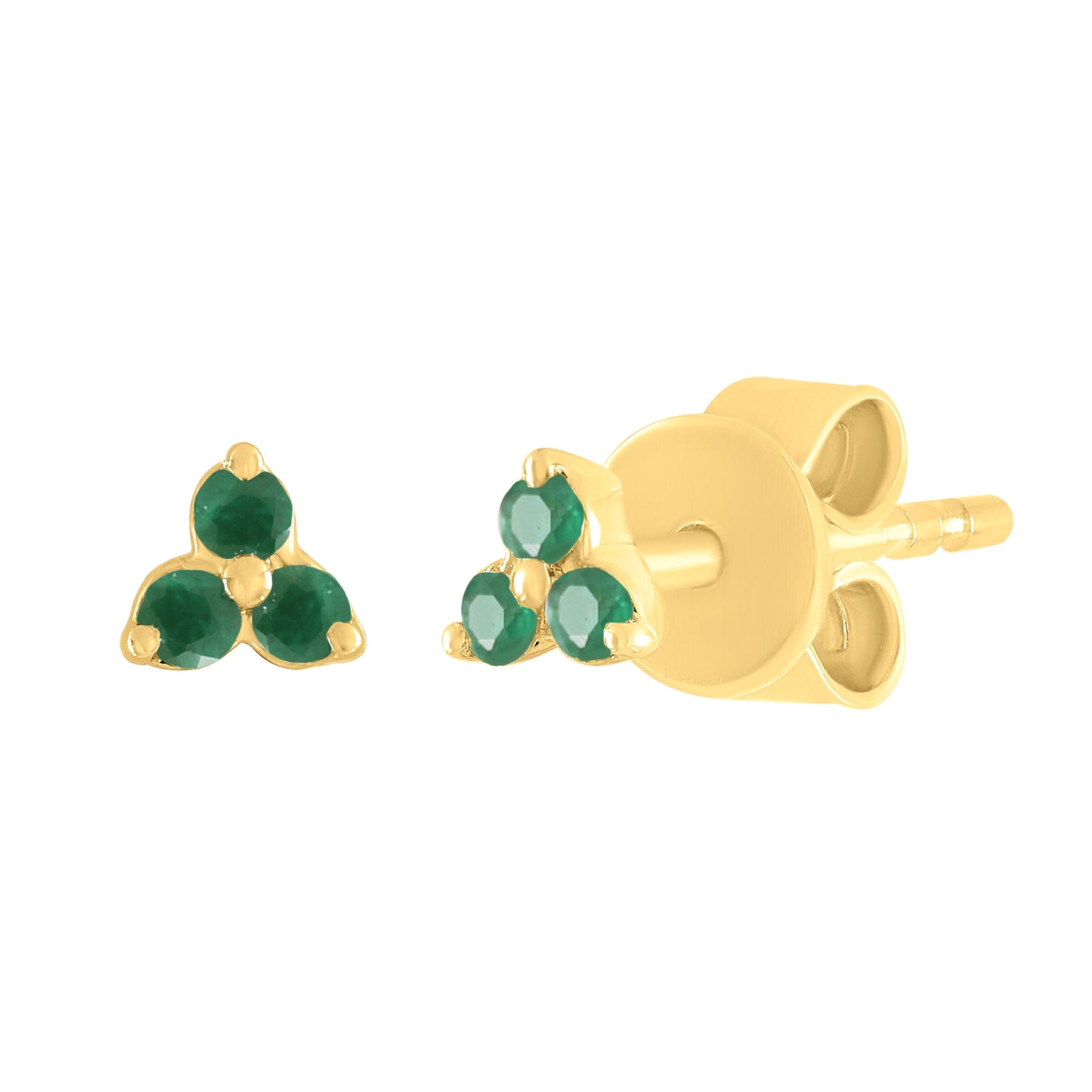 Medium Color Stone Trio Earrings