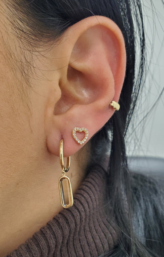 Golden Citrine or White Topaz Delight Huggies