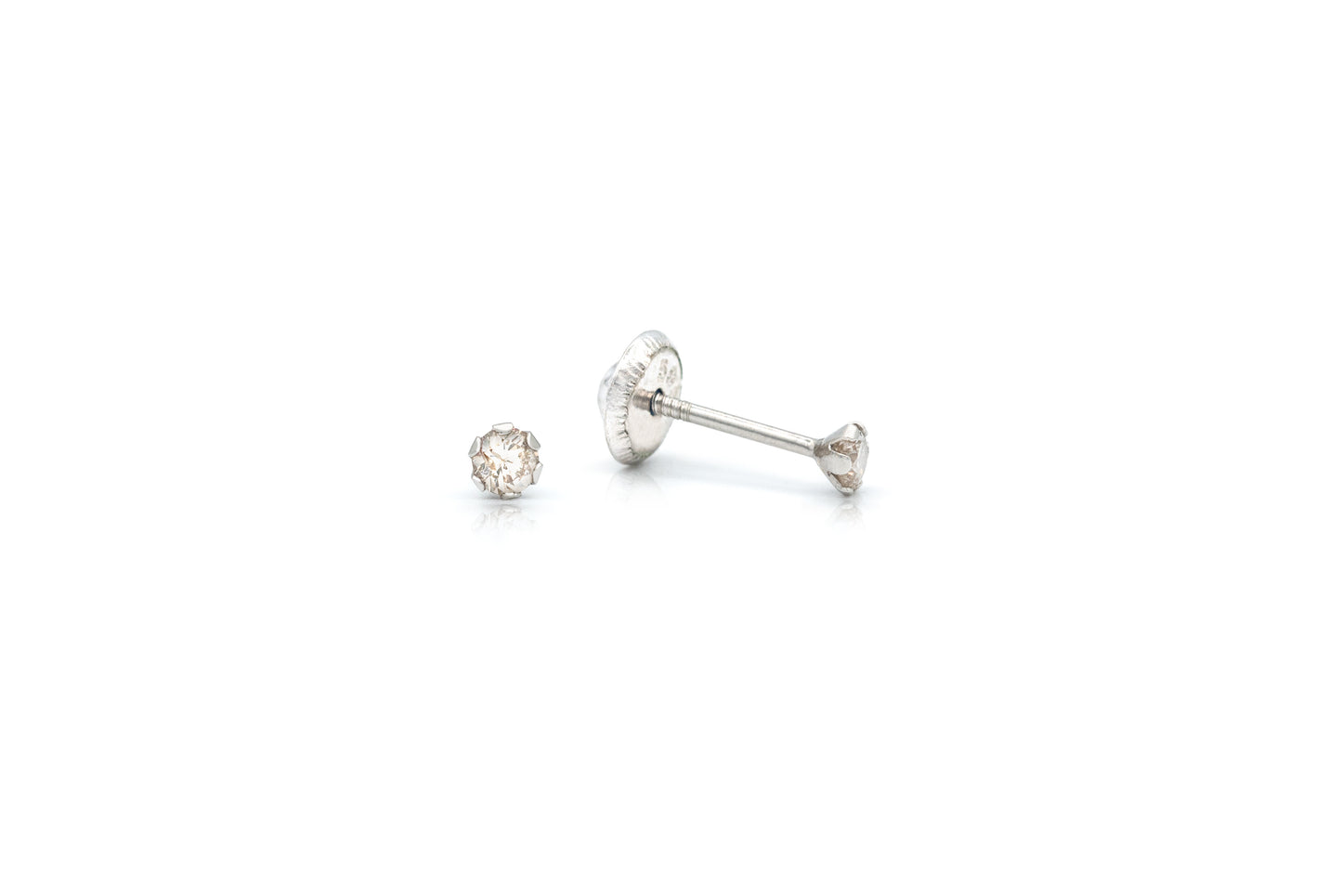 Mini Diamond Stud Earrings