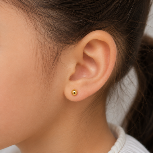 4mm Full Ball Earring