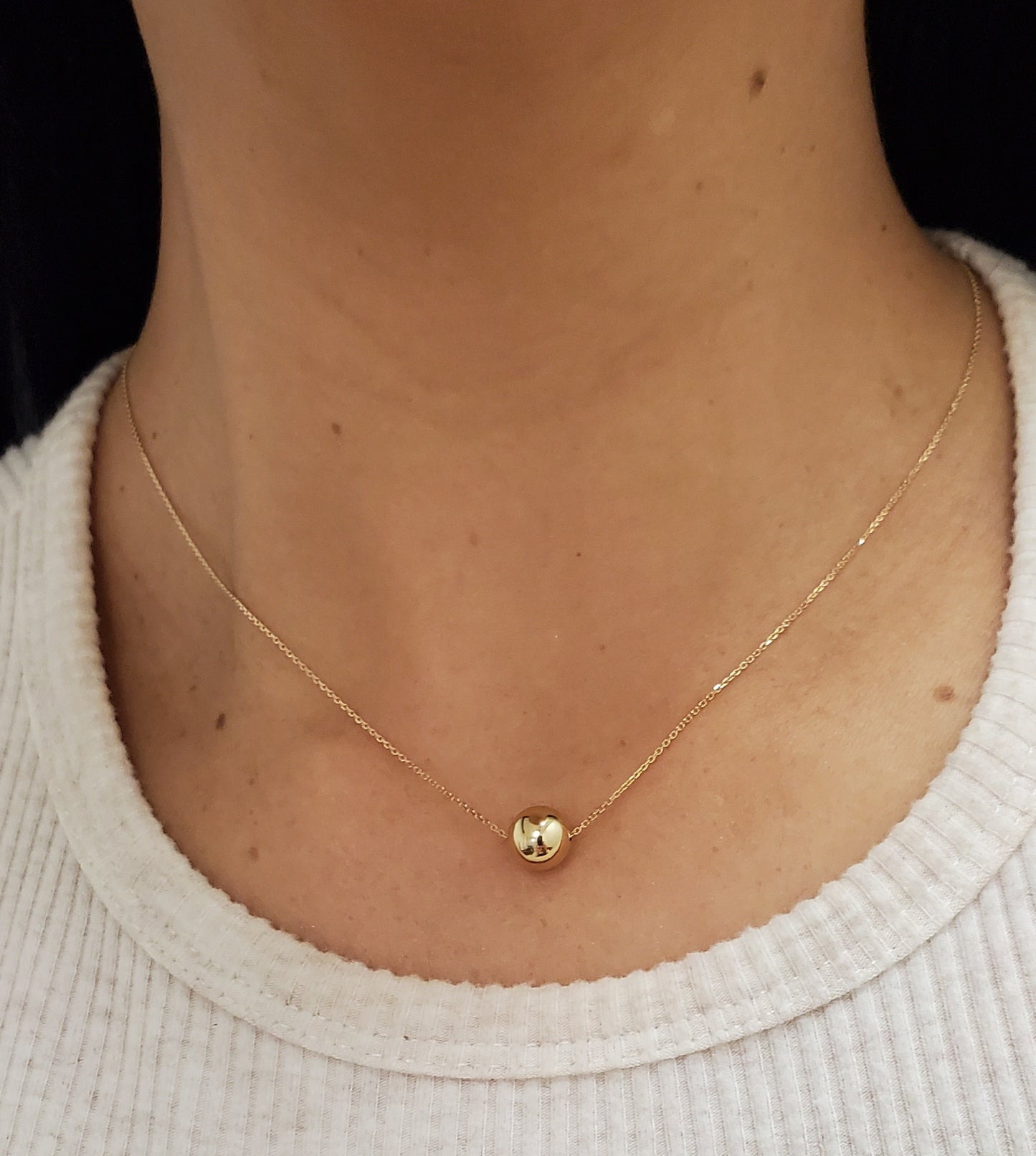 Gold Ball Necklace