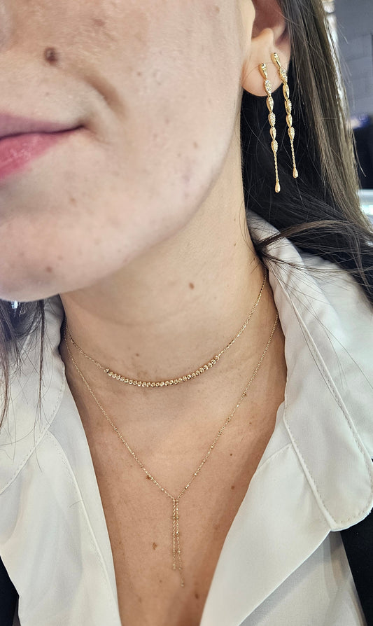 Multibead Lariat Necklace