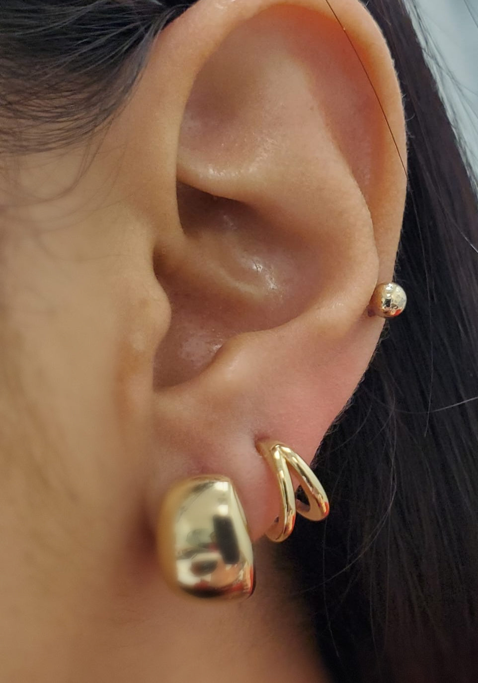 Dome shape earrings