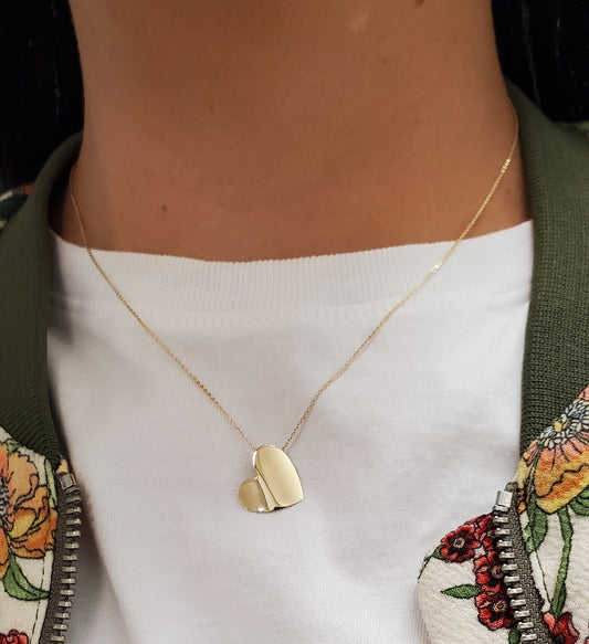 Curved Heart Necklace