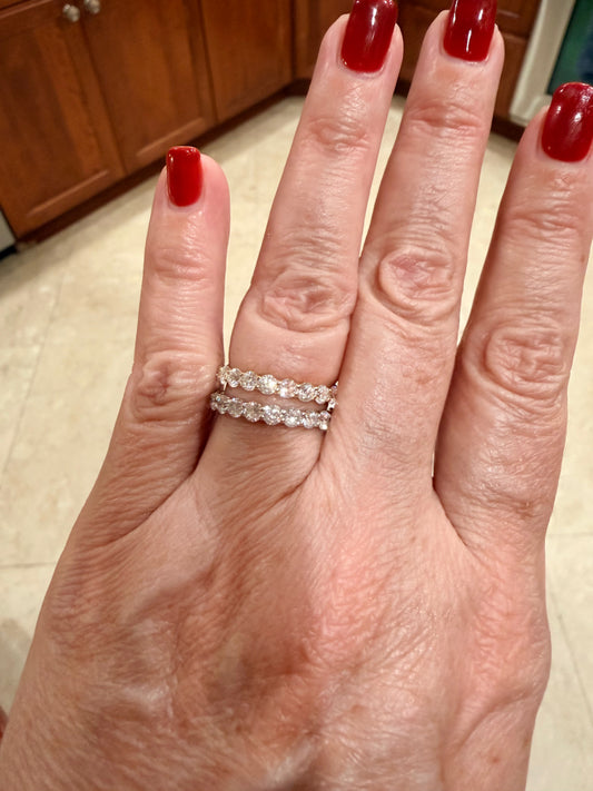 Lab-Grown Diamond Eternity Band Ring 2ct