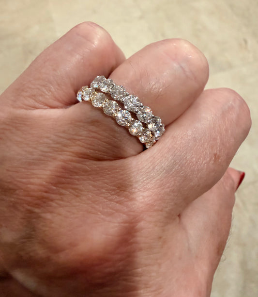 Lab-Grown Diamond Eternity Band Ring 3ct