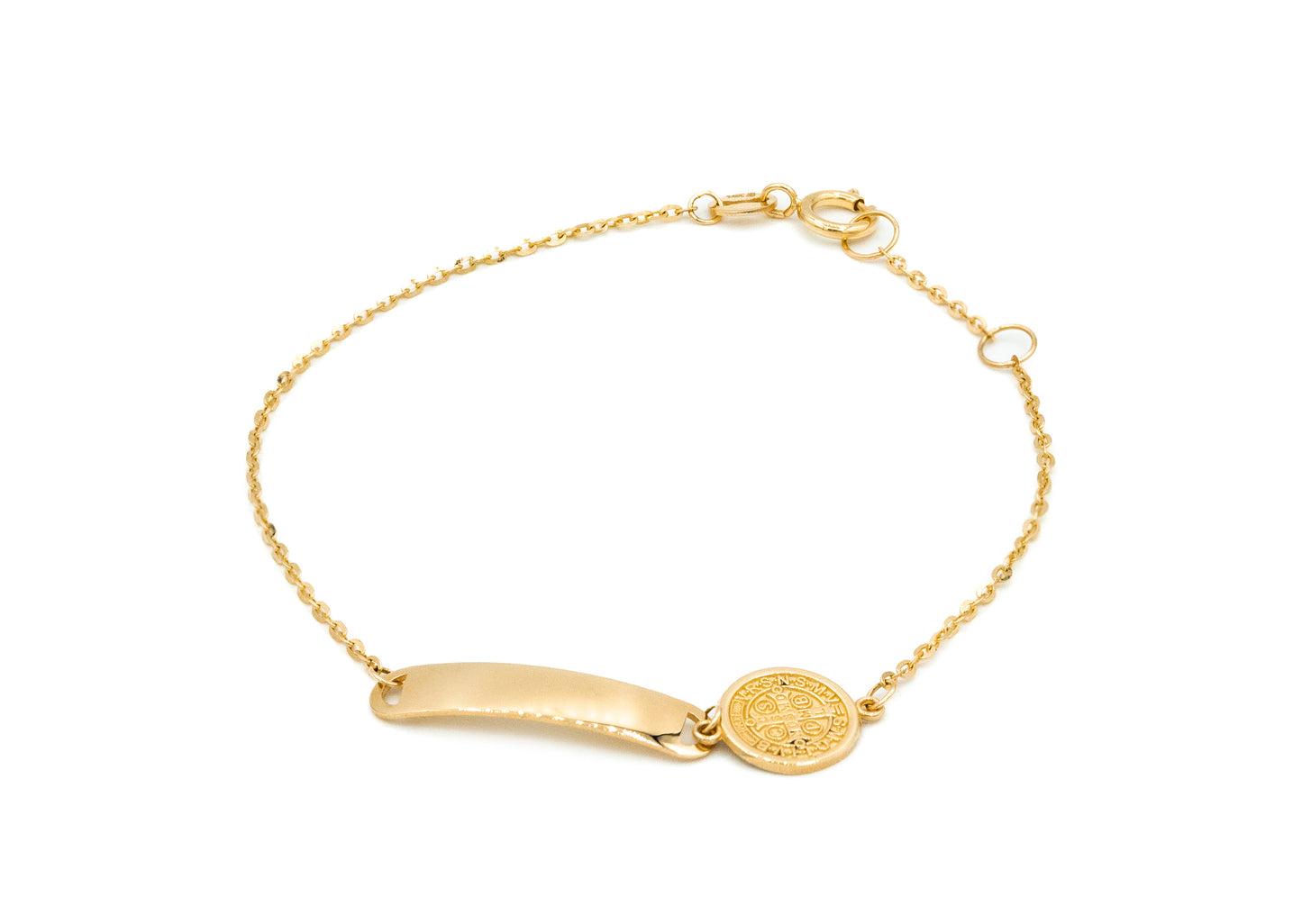 St Benedict Baby ID Bracelet