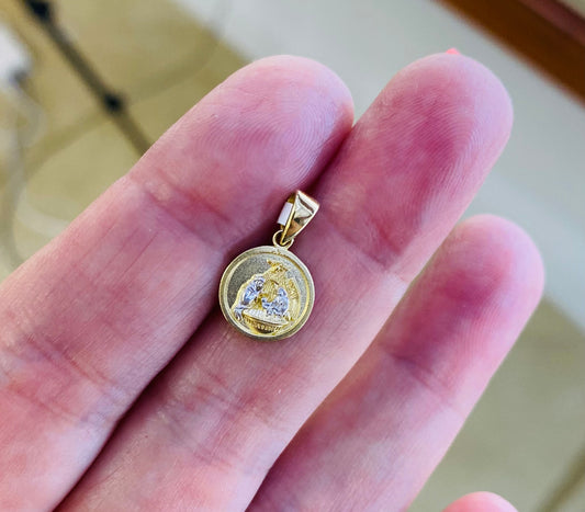 Guardian Angel Baptismal Medal 10mm