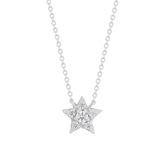 Miniature Star Diamond Necklace