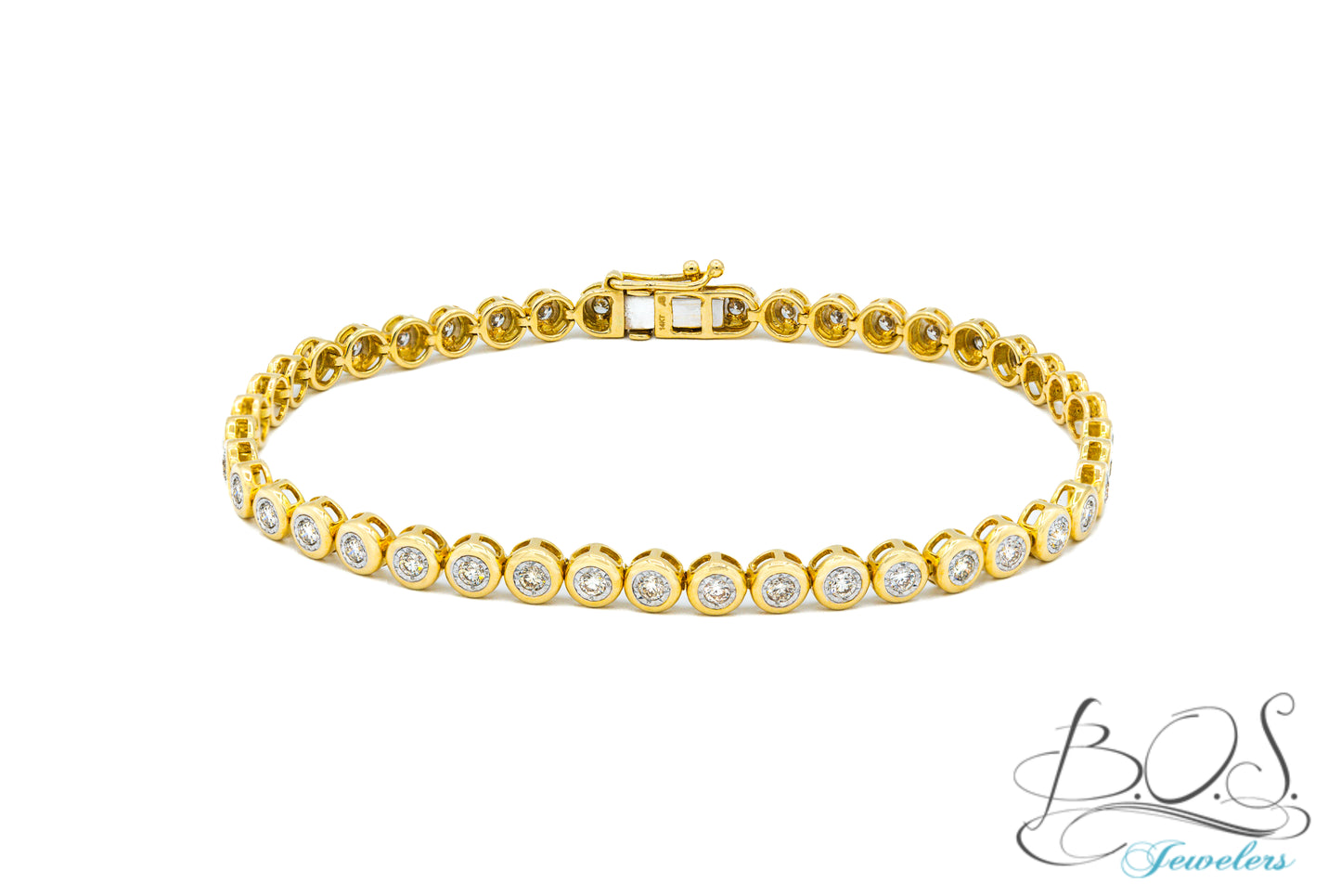 Diamond Tennis Bracelet 14K Gold