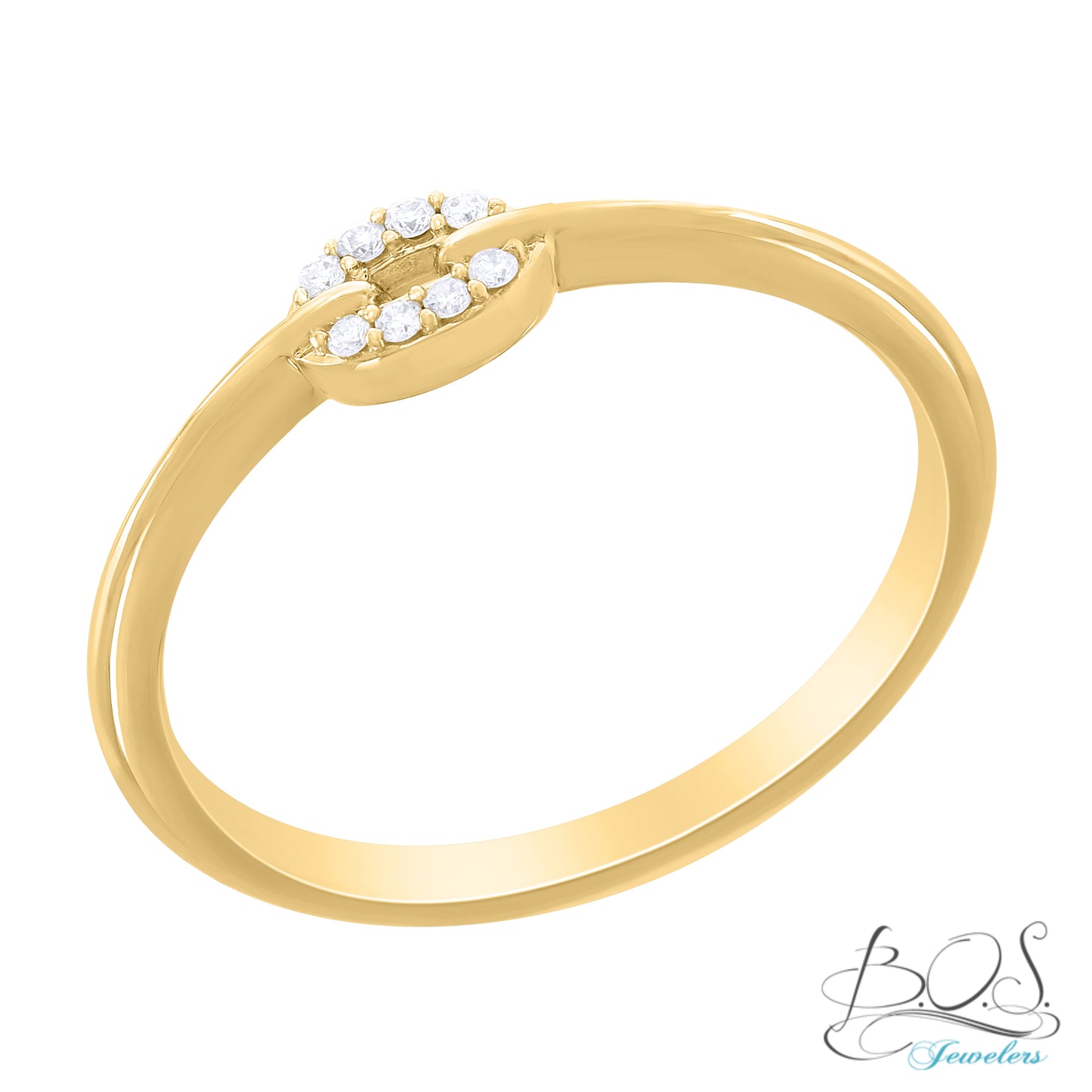 14k Gold Oval Diamond Ring