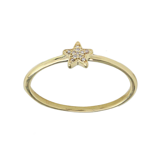 Miniature Star Diamond Ring