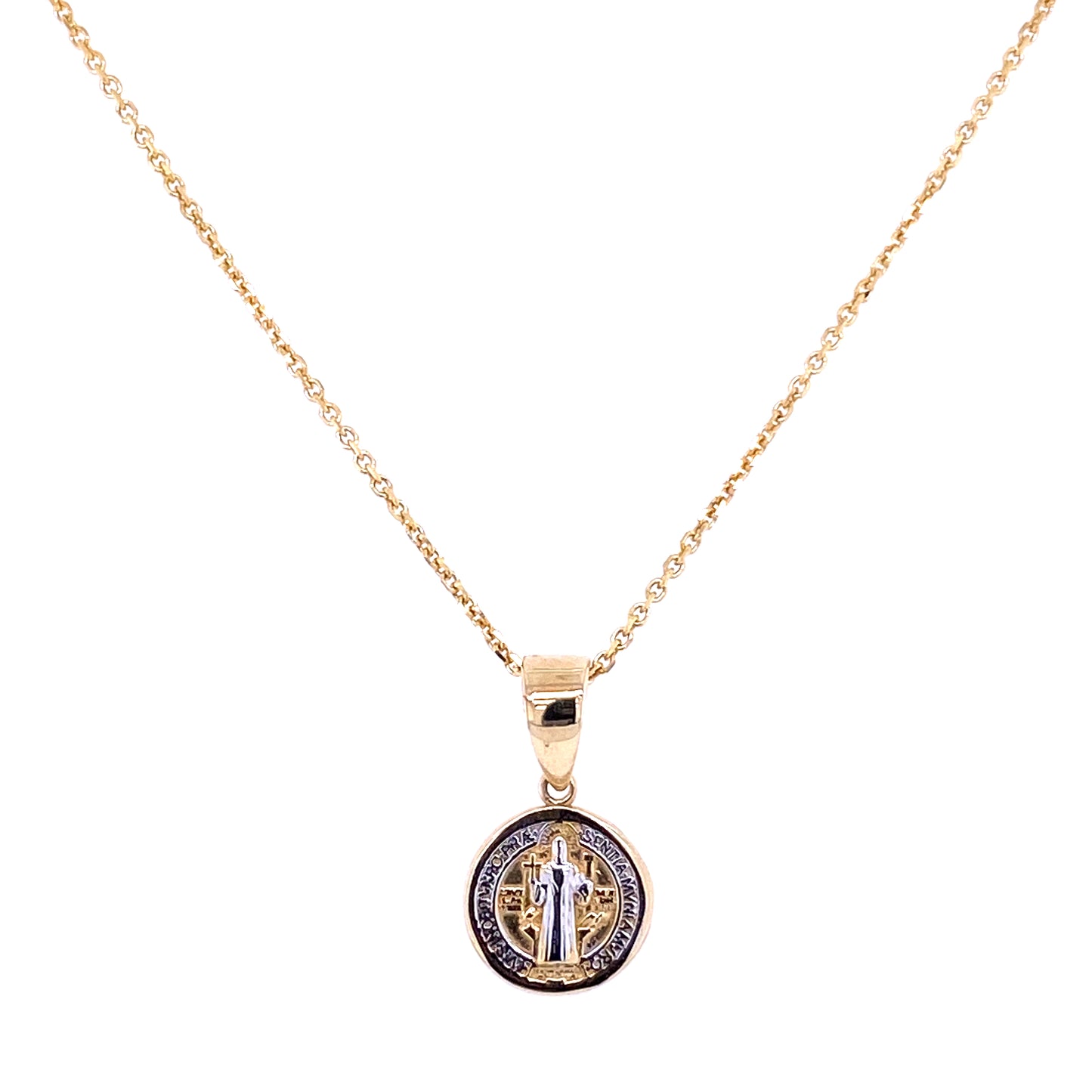 St. Benedict Medal 14K Gold 7MM