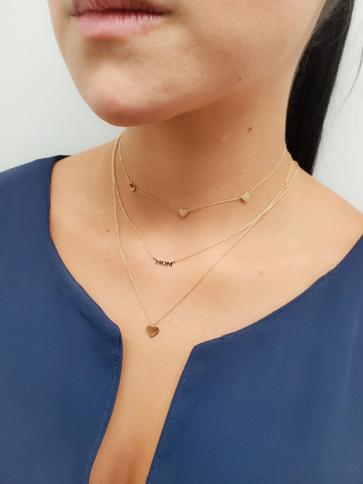 Miniature MOM Cut Out Necklace