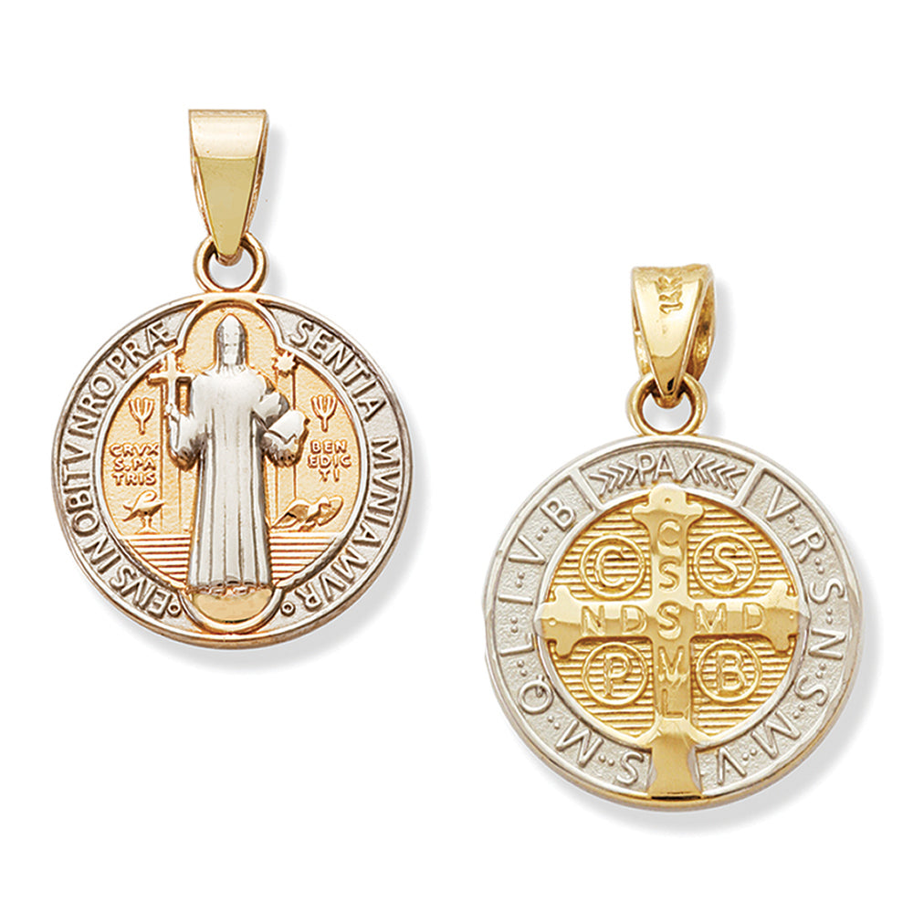 Saint Benedict Medal 14MM – BOS Jewelers Inc