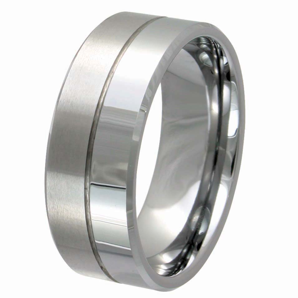 Men's Tungsten Carbide 9mm Wedding Band
