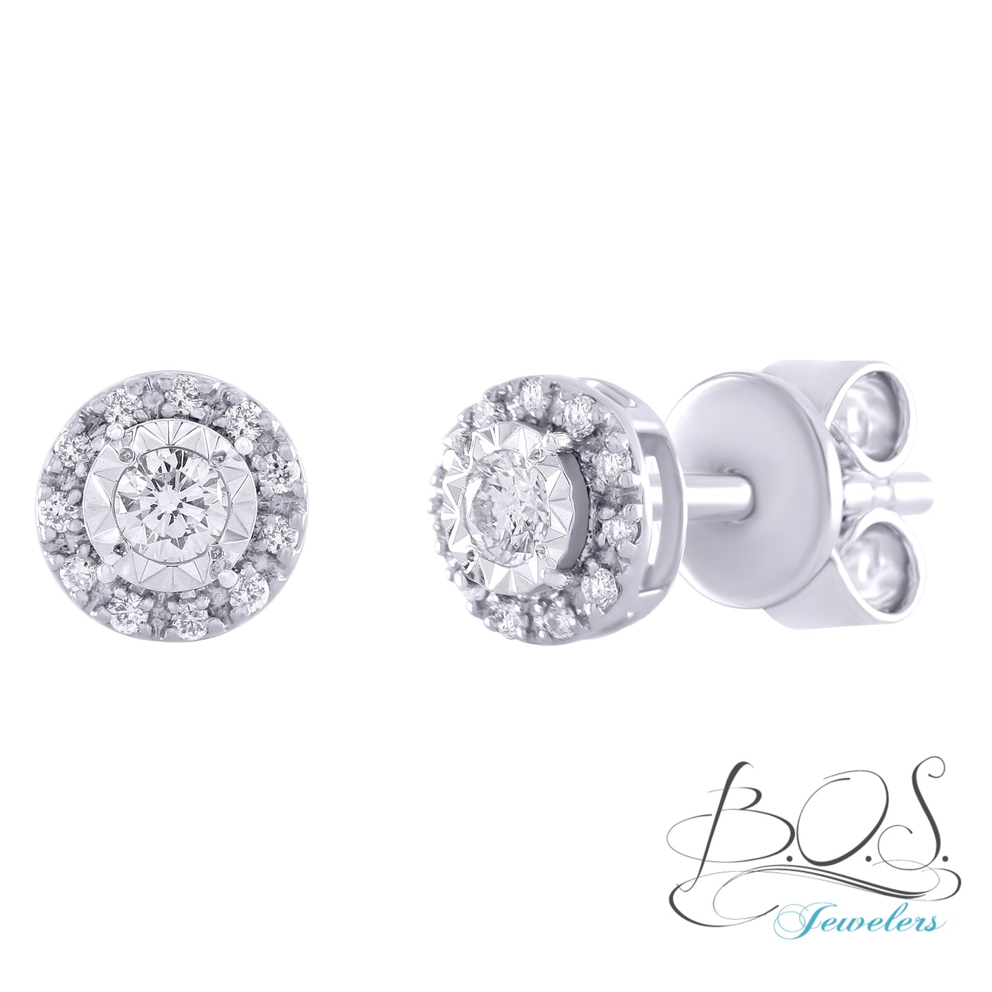 Diamond Stud Earring in 14 Karat Gold
